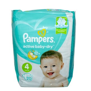 Pampers Подгузники Active Baby-Dry Maxi 9-14 кг, 20шт